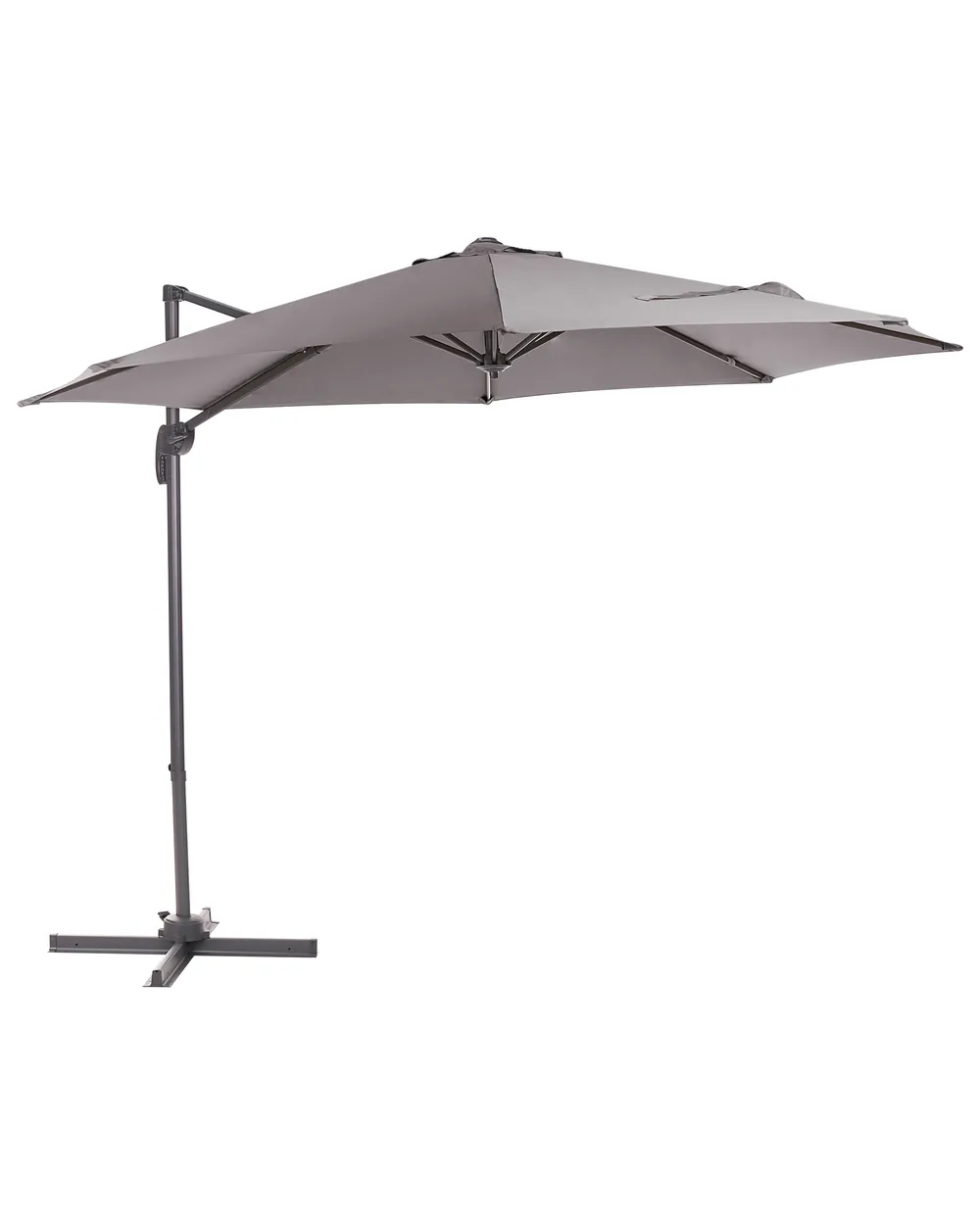 Parasol ogrodowy na wysięgniku 294 cm SAVONA Ciemnoszary