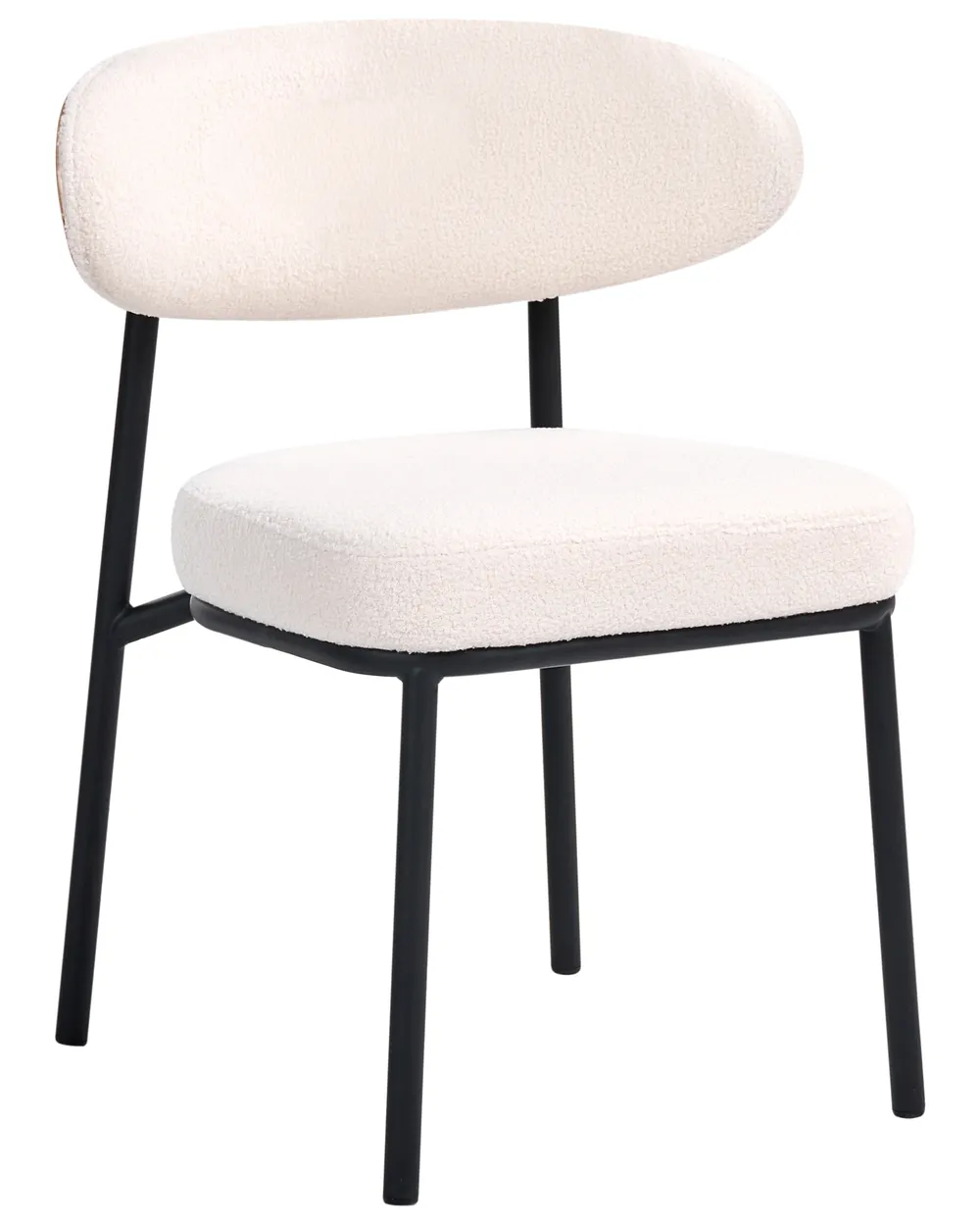 Set of 2 Dining Chairs WINTON Boucle Off-White_1058490