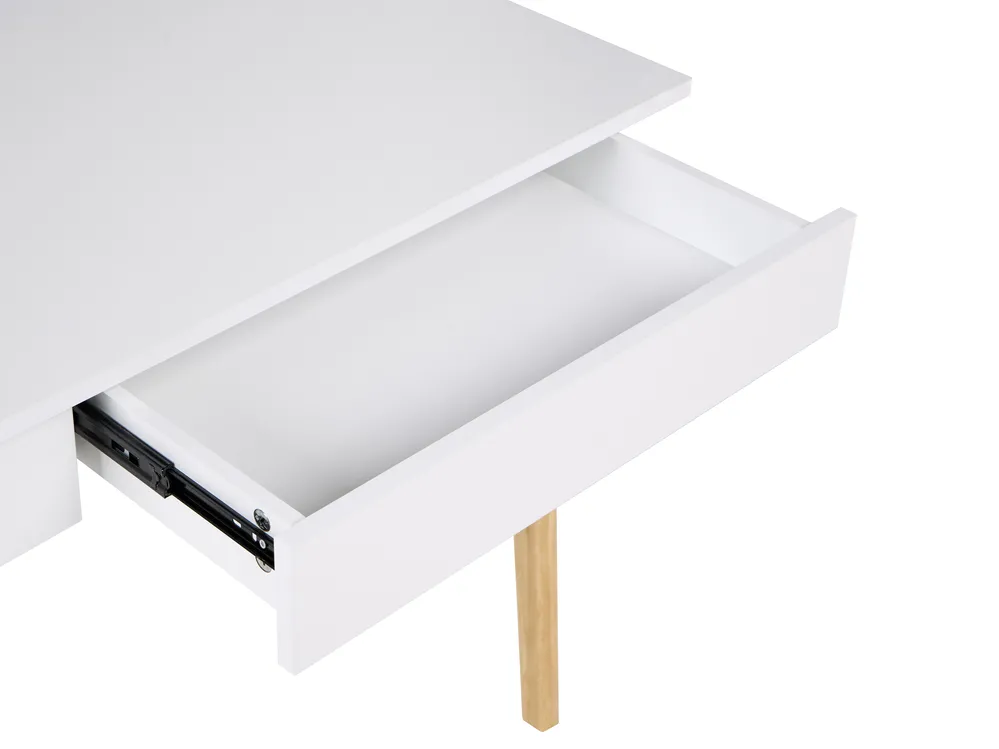 Home Office Desk THESLAY 120 cm 60 cm Light Brown/ White_1068896