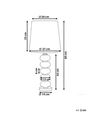 Lampada da tavolo FRIO Metallo Bianco_823033