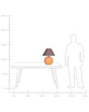 Table Lamp LIMIA Ceramic Orange_878648