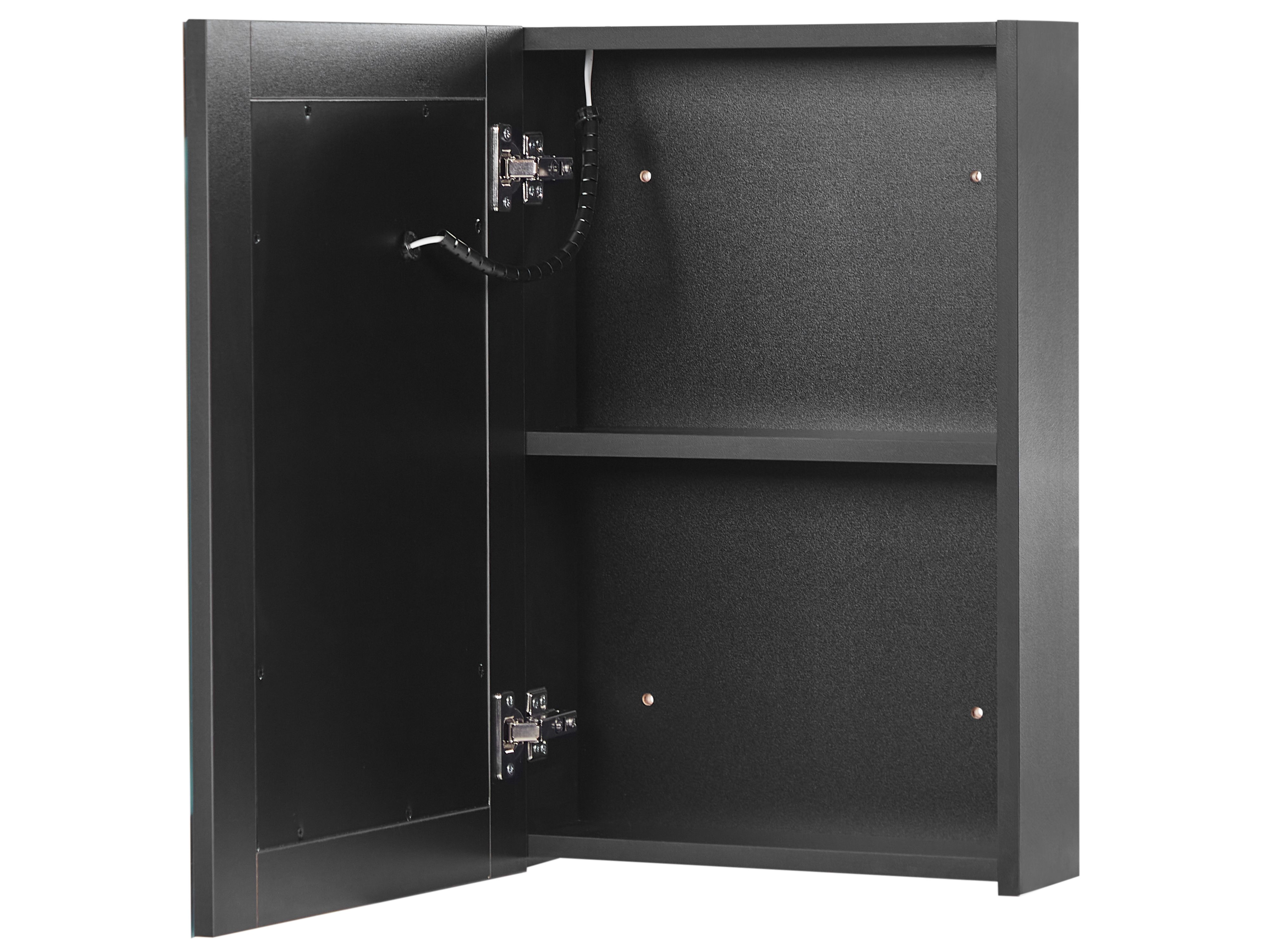 Speilskap Med Led Grå Sonoma 40X12X45 Cm Konstruert Tre