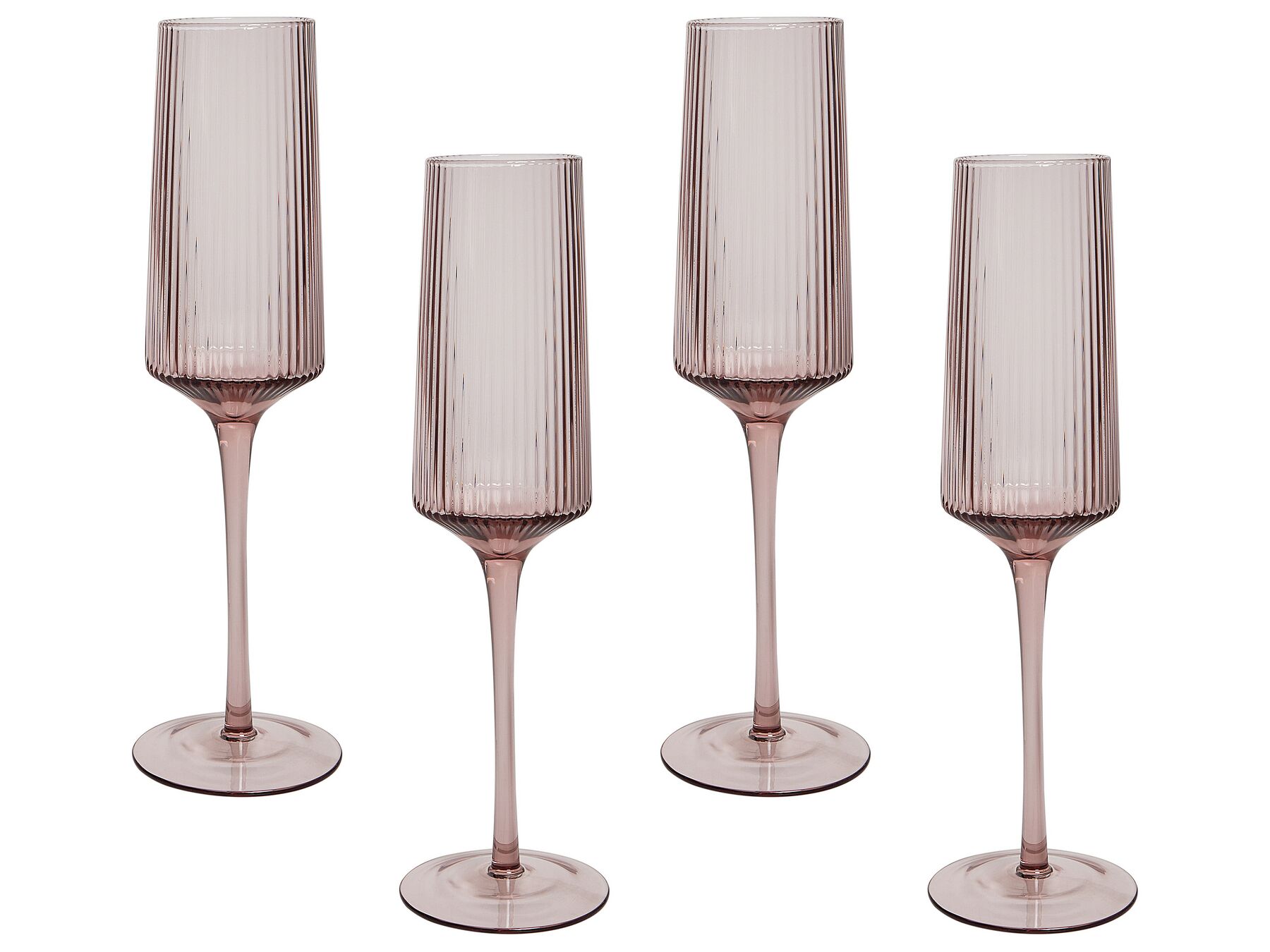Champagneglas 4 st 22 cl rosa AMETHYST_912553