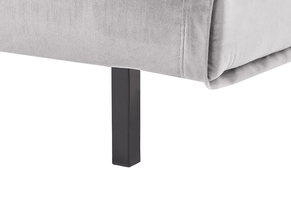 Sofa Bed 2 Seater VESTFOLD Velvet Grey_808805