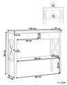 2 Drawer Console Table White AVENUE_814936