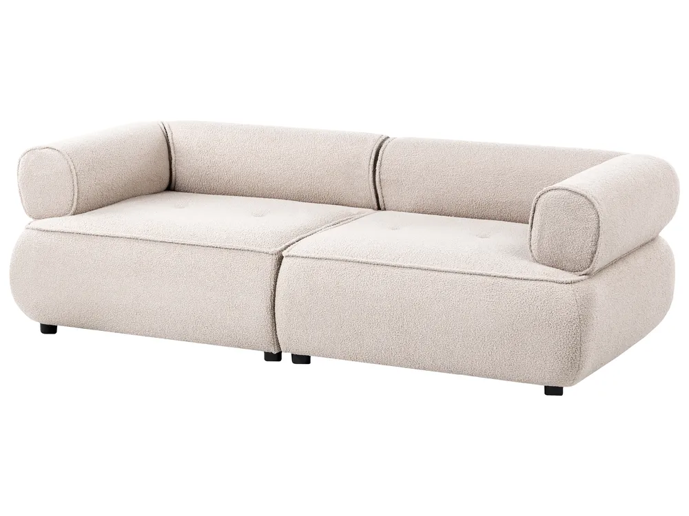 Sofa 3 Seater SALLA Boucle Beige_1058062