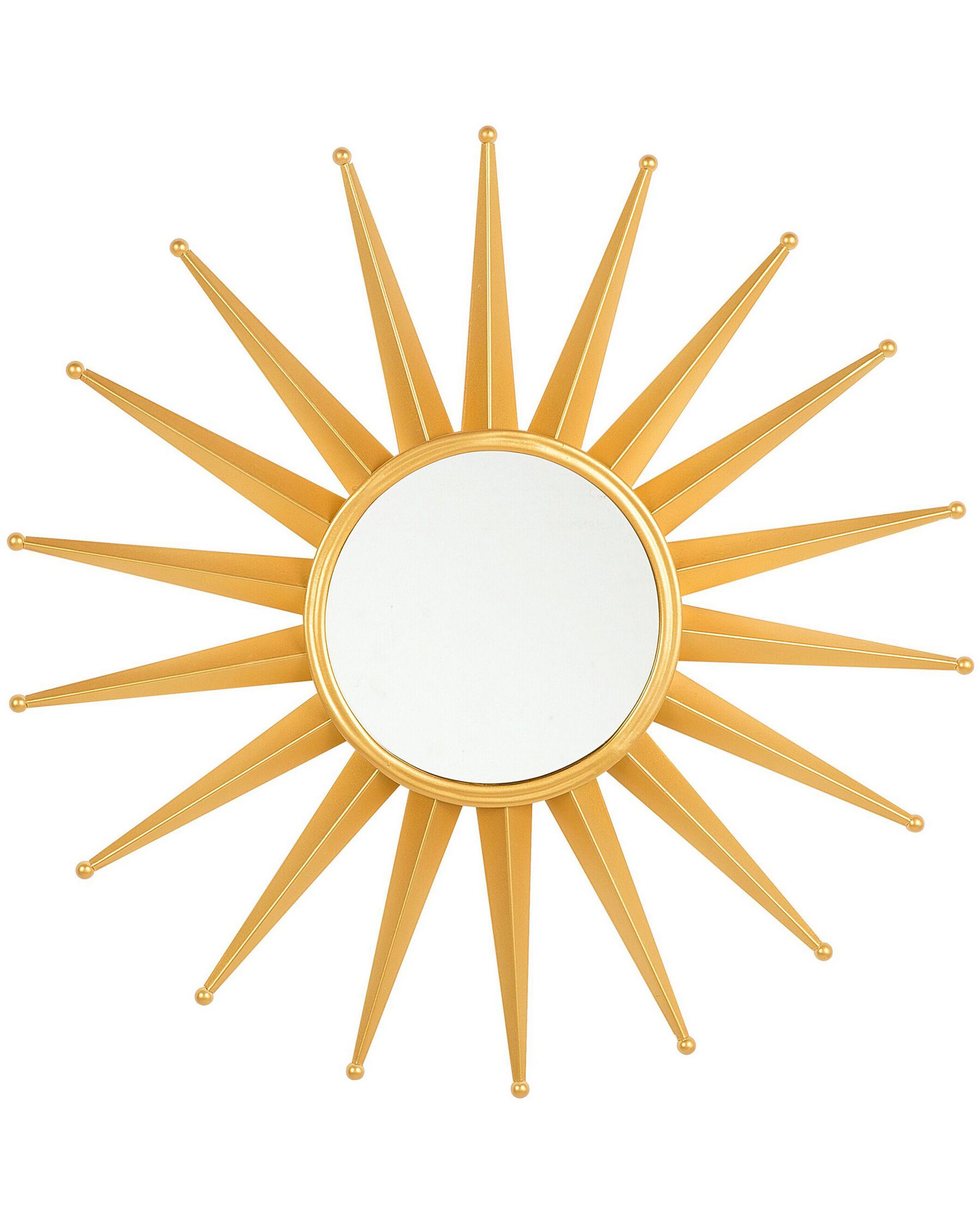 Espelho de parede redondo em metal dourado ø 60 cm PERELLI_904139