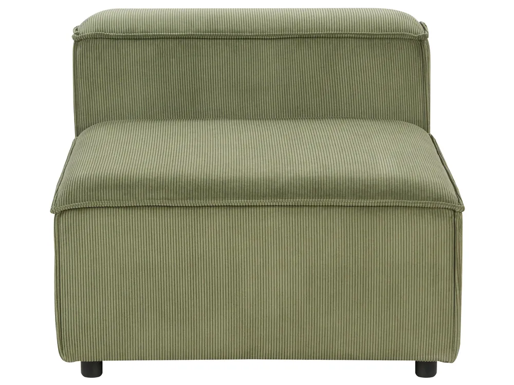 Modular Corner Sofa 4 Seater ARDAL Corduroy Green Left Hand_947360