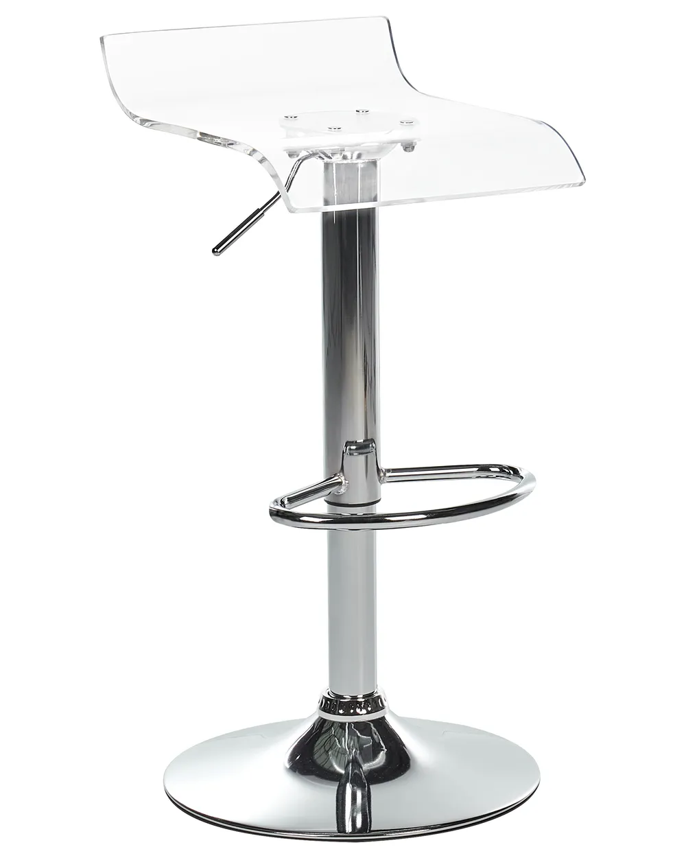 Set of 2 Bar Chairs NEUM Swivel Transparent_915158