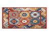 Alfombra kilim de lana multicolor 80 x 150 cm LUSARAT_858488