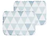 Conjunto de 2 cojines para silla de jardín FIJI 29 x 38 cm Azul
