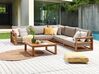 5 Seater Certified Acacia Wood Garden Corner Sofa Set Light TIMOR II_905750