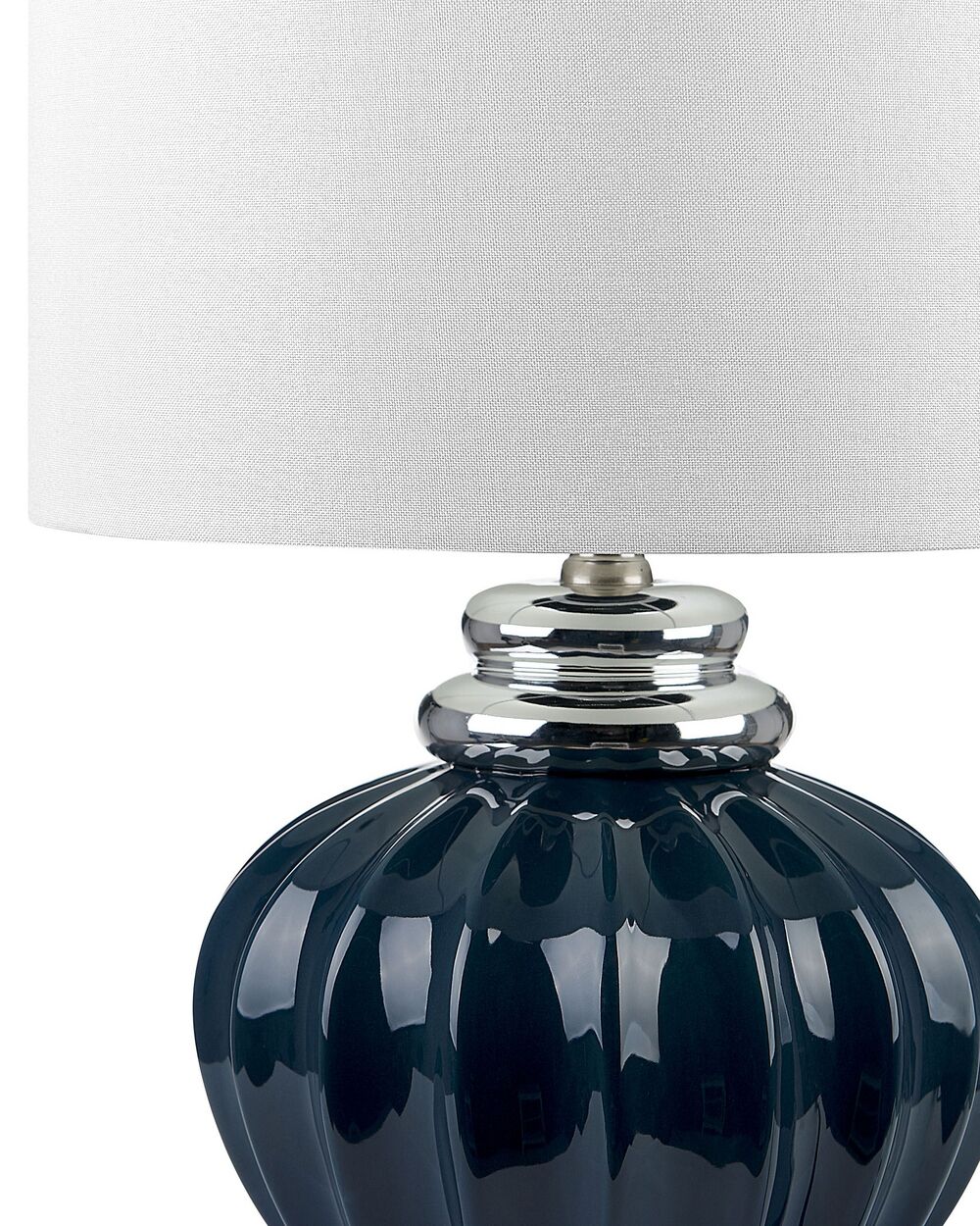 Table Lamp NERIS Ceramic Dark Blue Beliani