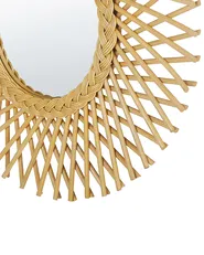 Lustro ścienne TAGOLU 60 cm 60 cm Rattan Naturalny_822184