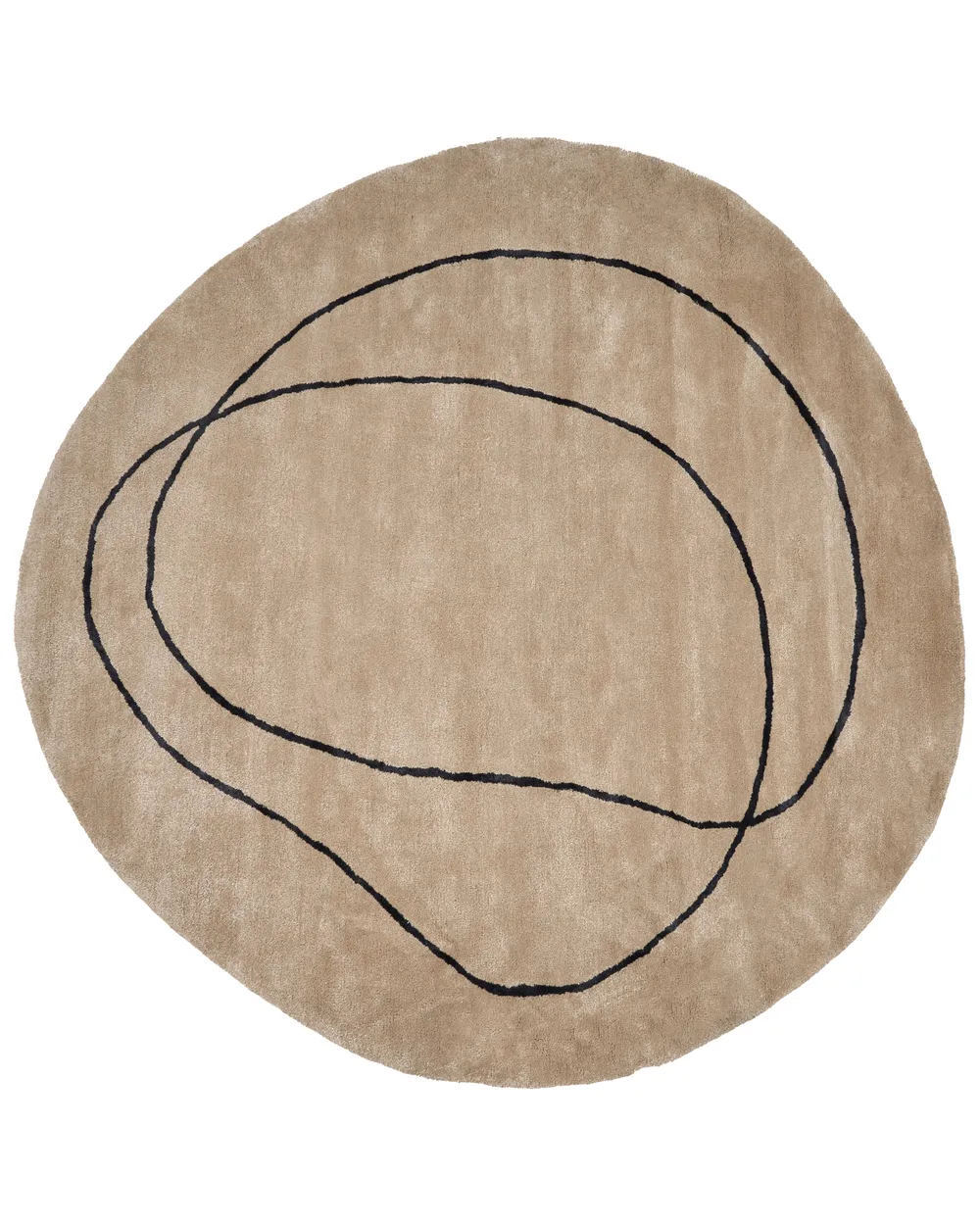 Teppich DIGRI Beige ø 200 cm Viskose