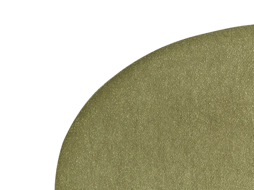 Ottoman Bed VAUCLUSE Boucle Olive Green 180 x 200 cm (EU Super King)_913159