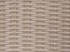 Lounge Set Rattan braun 4-Sitzer Auflagen grau VITTORIA_744943