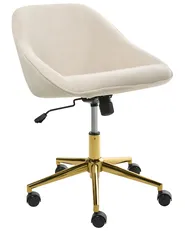 Desk Chair BARDSDALE Velvet Light Beige_1010306