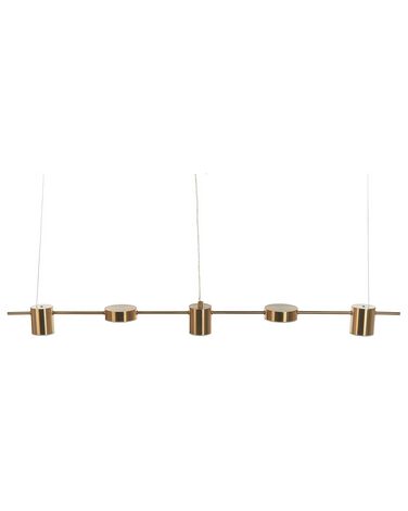 5 Light Metal LED Pendant Lamp Brass SESTRA