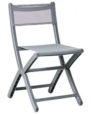 Set di 4 sedie da giardino TALCA Grigio scuro_988822