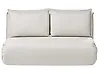 Sofa Bed 2 Seater ROROS Faux Linen Off-White