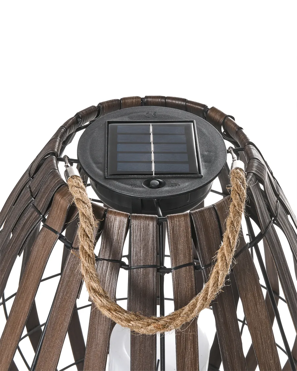 Lanterna a energia solare LUFUPA 61 cm Marrone scuro_1042482