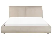 Wasserbett Cord VINAY 160 x 200 cm Taupe_881117