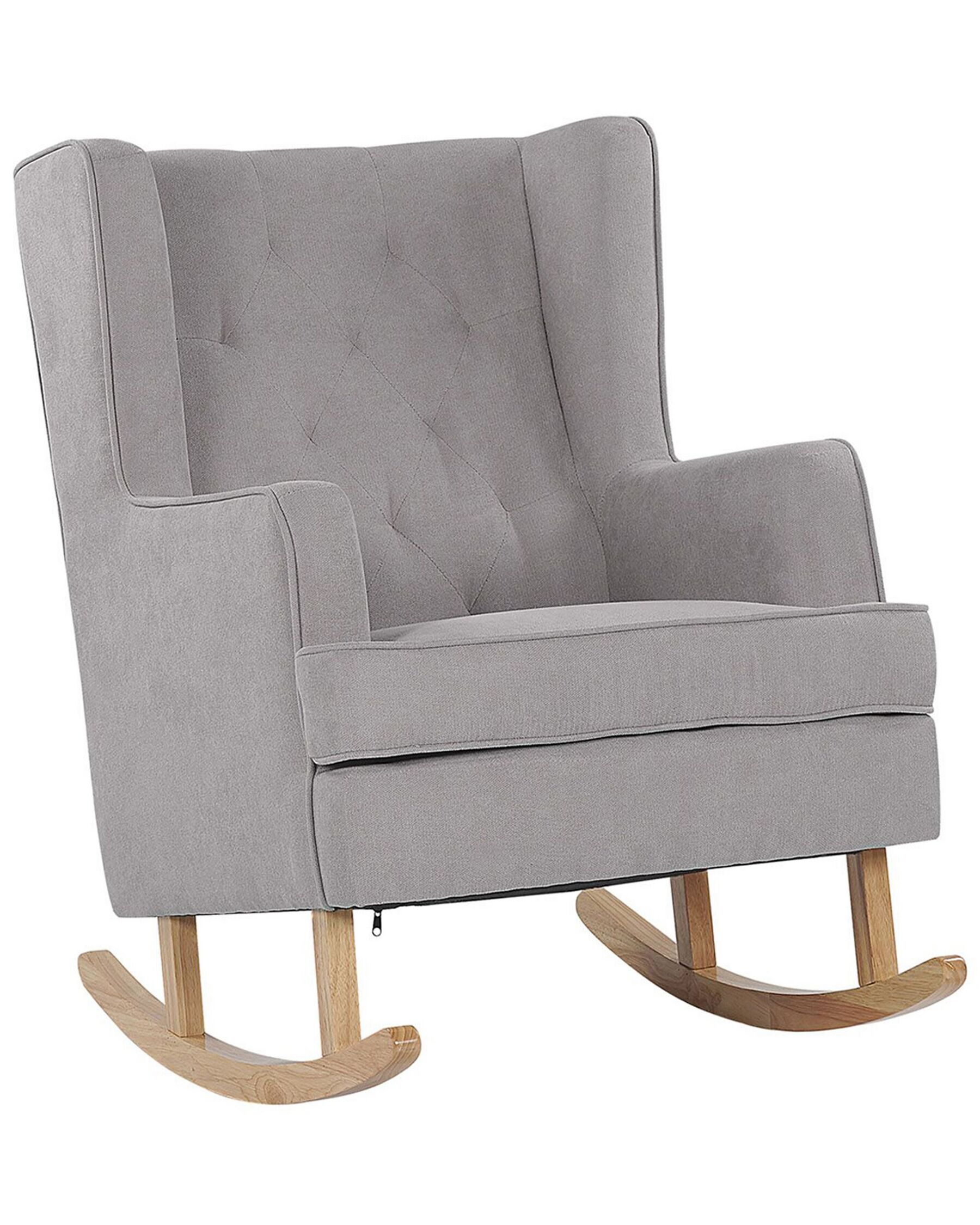 Fabric Rocking Chair Light Grey TRONDHEIM II_775777