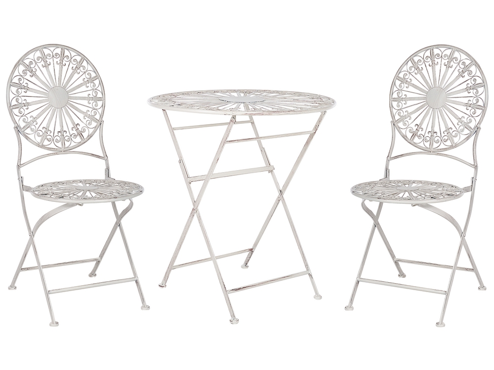 White garden bistro set discount