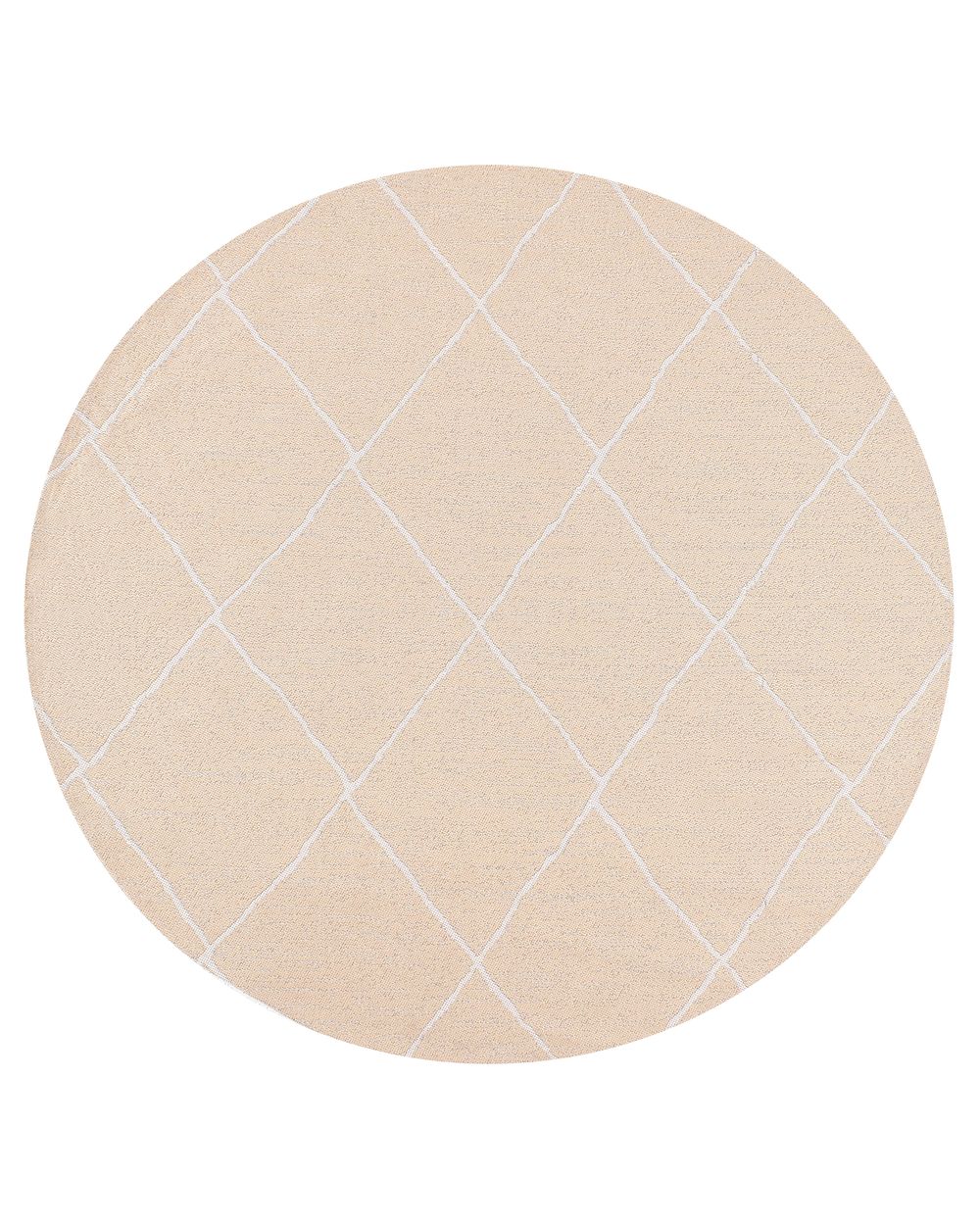 Tapis d'extérieur GWALIOR Beige ø 120 cm