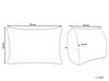 Vyšívaný bavlnený vankúš so strapcami 35 x 55 cm béžový PAPAVER_839008