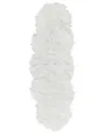 Faux Fur Rug MAMUNGARI White 60 x 180 cm