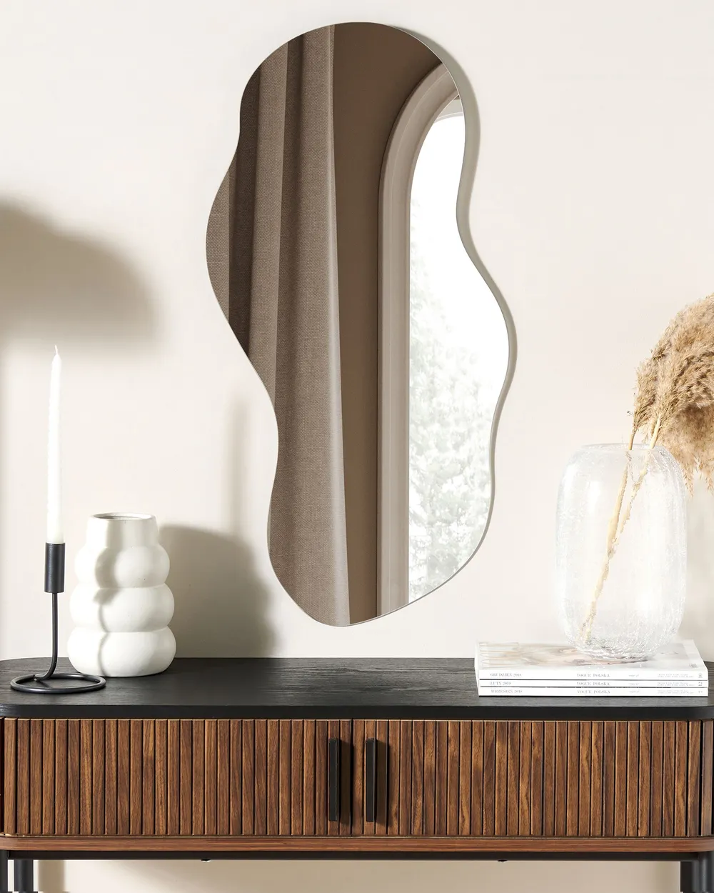 Wall Mirror AUXERRE 40 cm 80 cm Silver