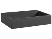 Umywalka podwieszana QUENKO 50 x 38 cm Tworzywo mineralne Czarny_981267