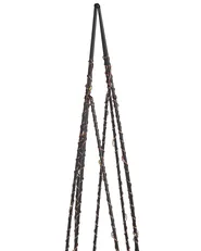Zestaw 2 dekoracji świątecznych LED NEIDEN 52/38 cm Choinka Srebrny_812541