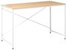 Home Office Desk ANDASTE 120 cm 60 cm Light Brown/ White