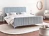 Bed Velvet LUNAN 160 x 200 cm (EU King Size) Light Blue
