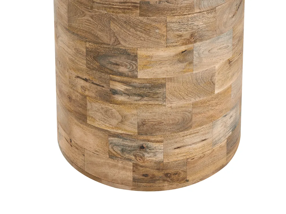 Dining Table MURTLE Light Brown 110 cm 110 cm Mango Wood_1047523