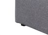 Fabric EU Double Size Ottoman Bed Dark Grey RENNES_703001