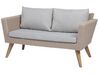 4 Seater PE Rattan Garden Sofa Set Grey VITTORIA_744957