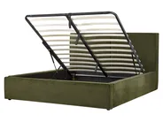 Ottoman Bed MOISSAC Boucle Dark Green 160 x 200 cm (EU King Size)_1073242