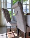 Set of 2 Velvet Dining Chairs with Ring Grey VELVA II_920270