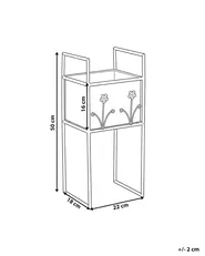 Kwietnik LUPINE 22 cm Metal Beżowy_1093831