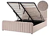 Ottoman Bed LUNAN Boucle Beige 140 x 200 cm (EU Double)
