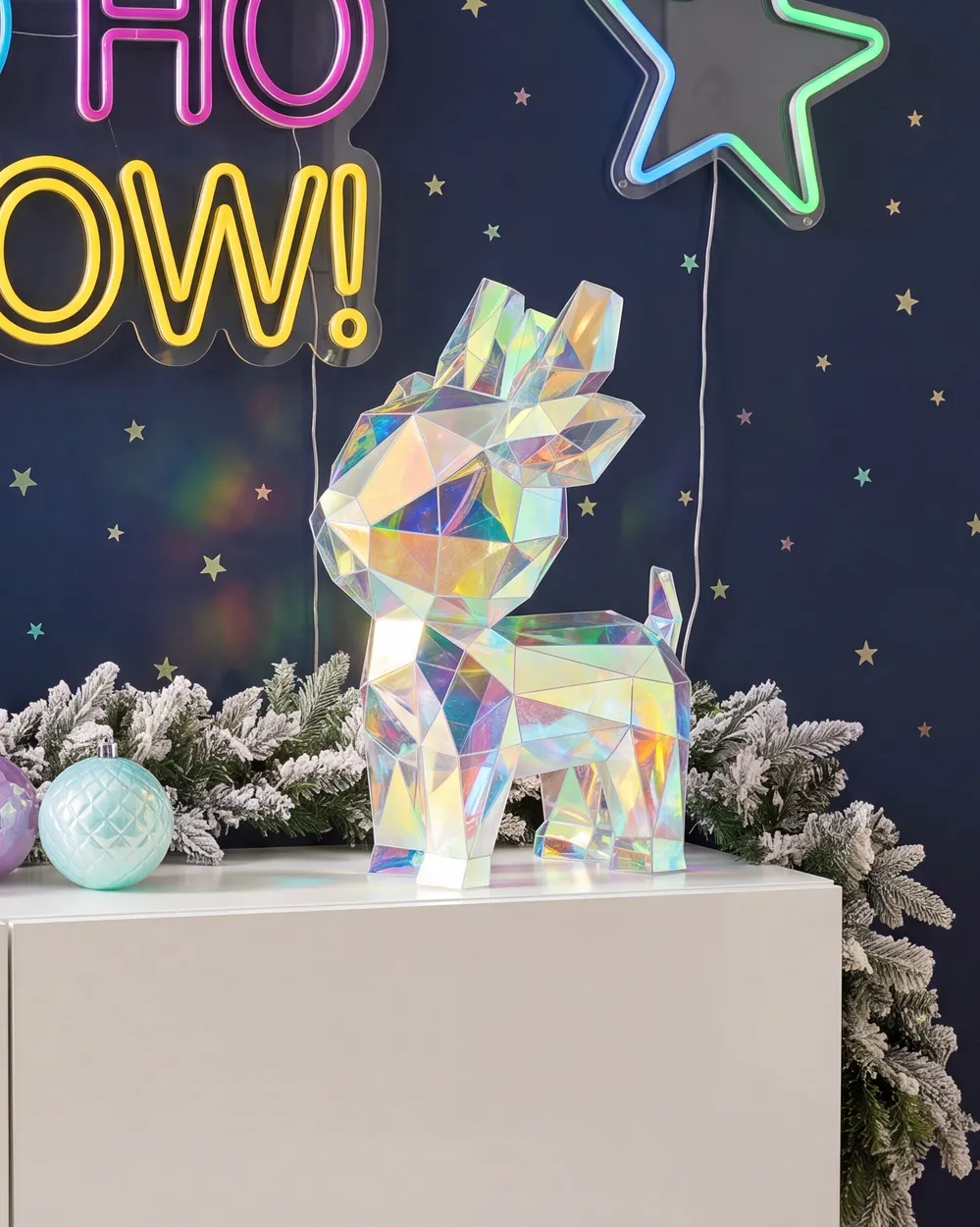 LED Decoration PIENI 35 cm Reindeer Multicolour_1142980