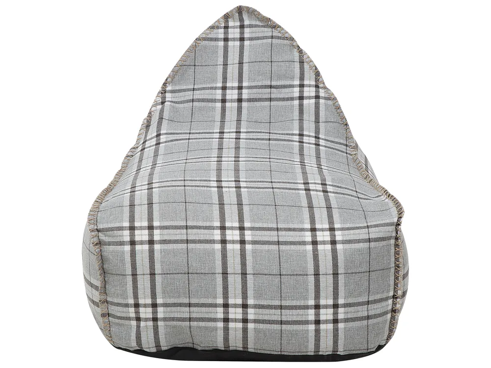 Fotel worek 200 L DROP LINEN 63 cm 75 cm Szary_708871