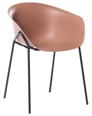 Set di 2 sedie da giardino METEORA Materiale sintetico Marrone_1045243