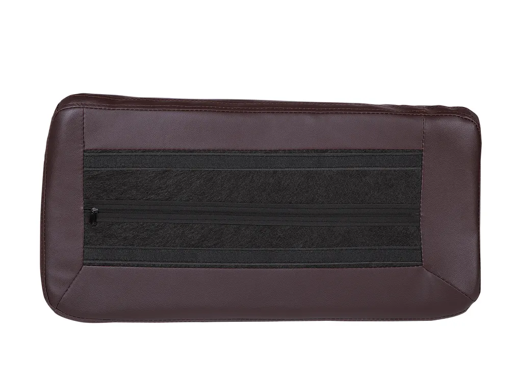 Sofa 3 Seater VOGAR Faux Leather Dark Brown_730023