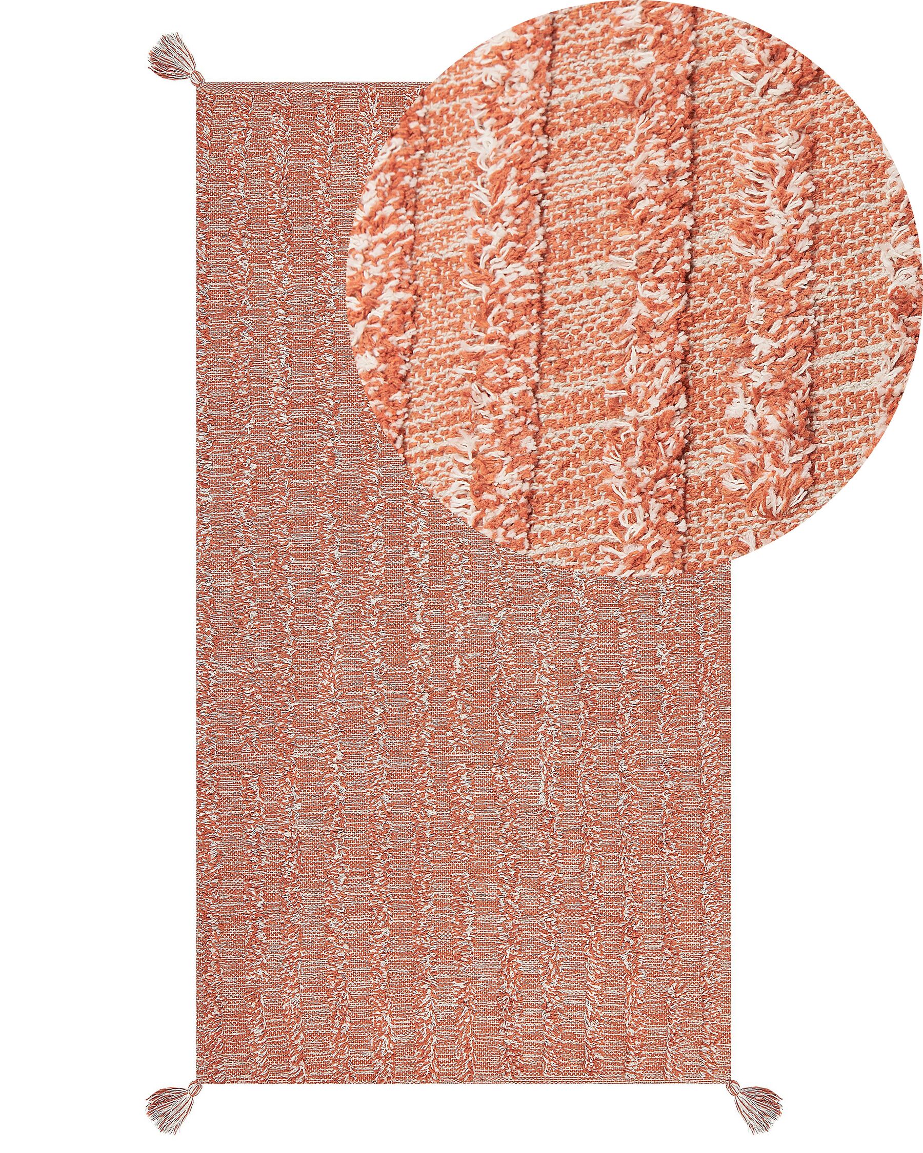 Tapis en coton orange 80 x 150 cm MUGLA_839678