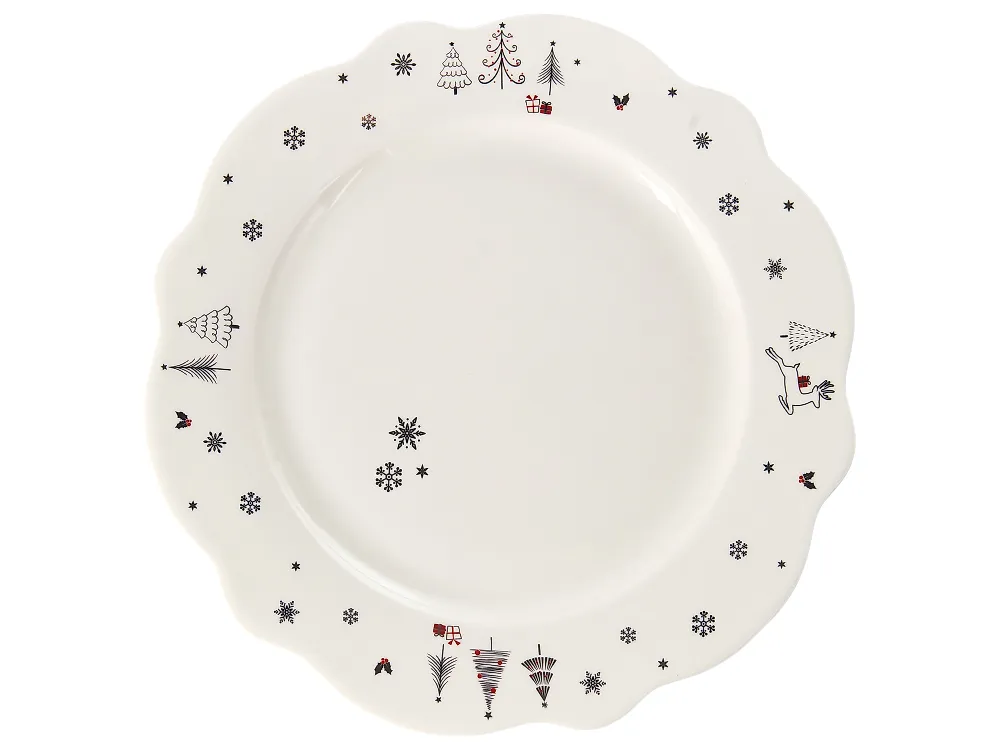 Zastawa stołowa 20-częściowa PERILLA Porcelana Biały_1192004